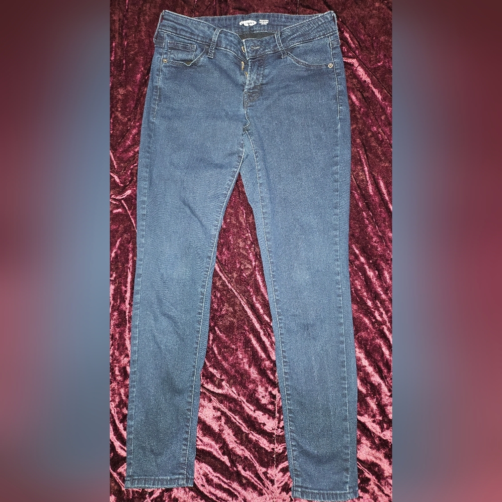 Old Navy Rockstar Super Skinny Low Rise Blue Jeans- Size 4 Short
